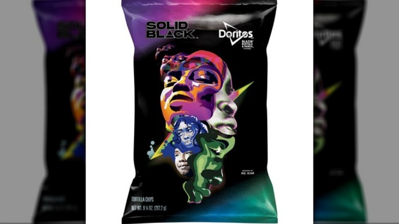 SOLID BLACK Doritos bag