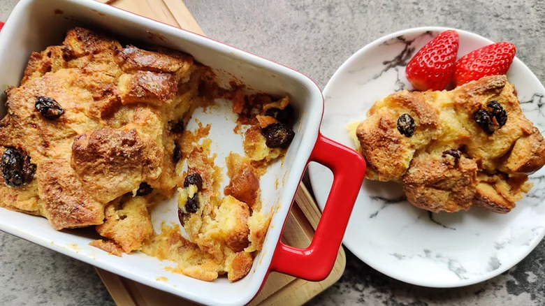 raisin bread and butter pudding 