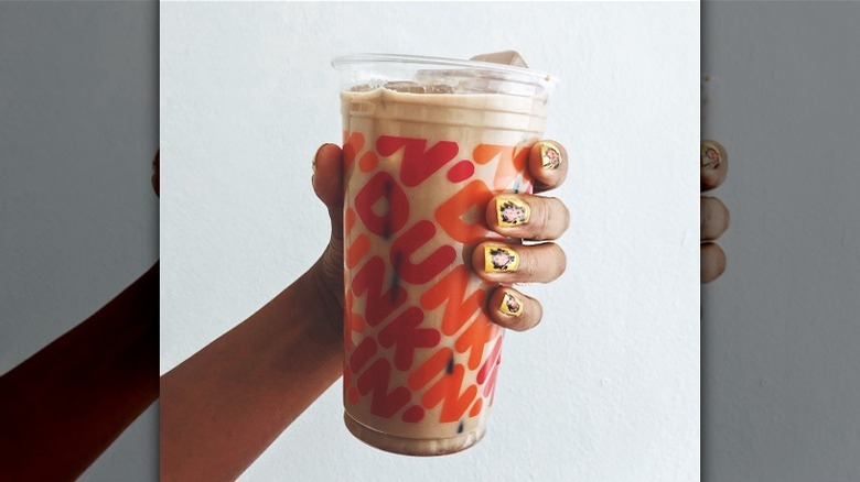 Dunkin' iced chai latte 