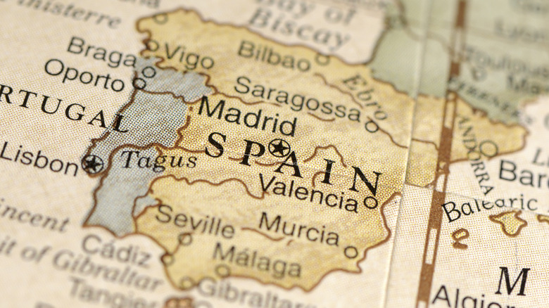 map of Spain 