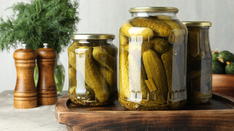 jars of pickles