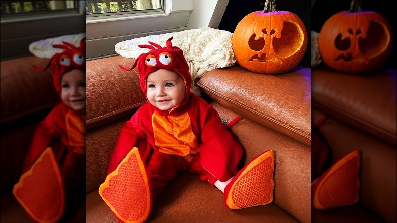 Duff Goldman's baby in lobster costume