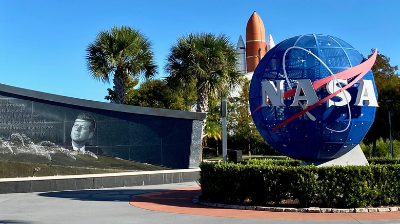 Entrance to Kennedy Space Center Visitor Complex