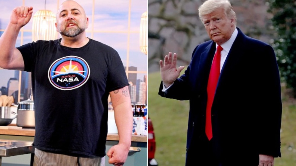 Angry Duff Goldman, sad Donald Trump