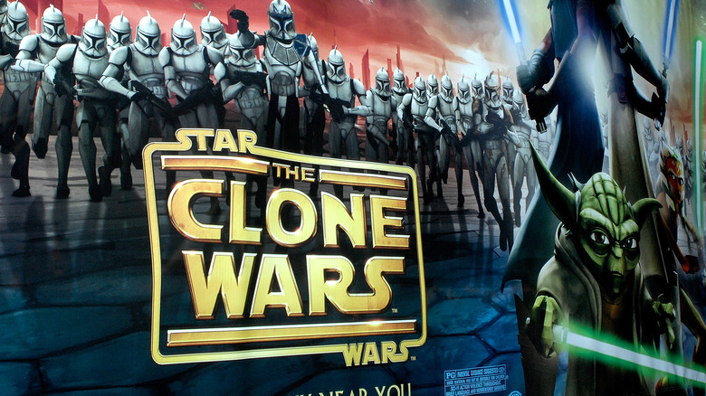 The Clone Wars logo poster