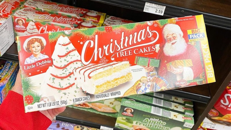 Little Debbie Christmas tree cakes