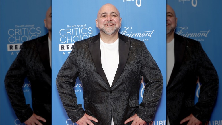 Duff Goldman in tuxedo jacket