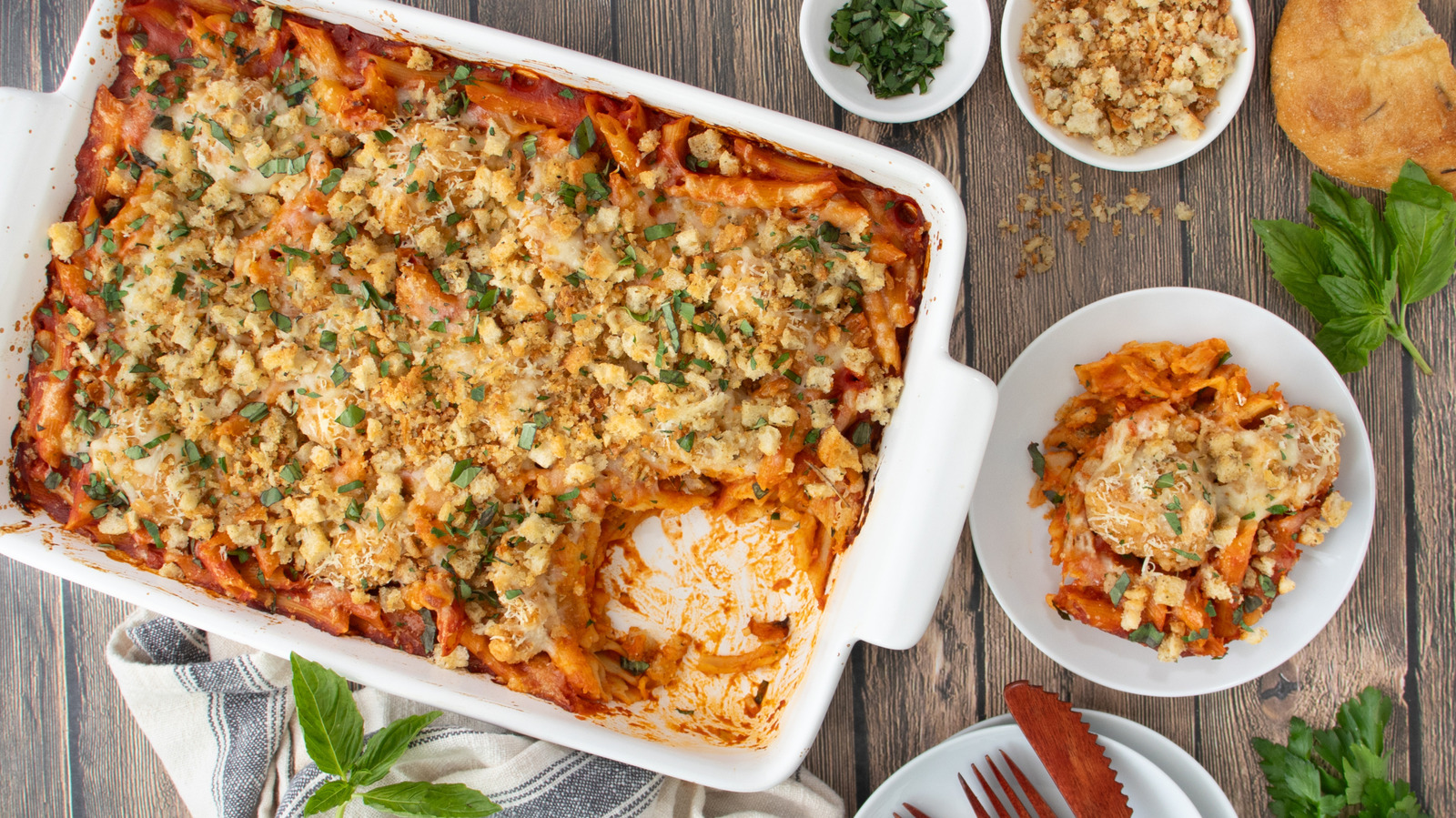 Dump And Bake Chicken Parm Casserole Recipe