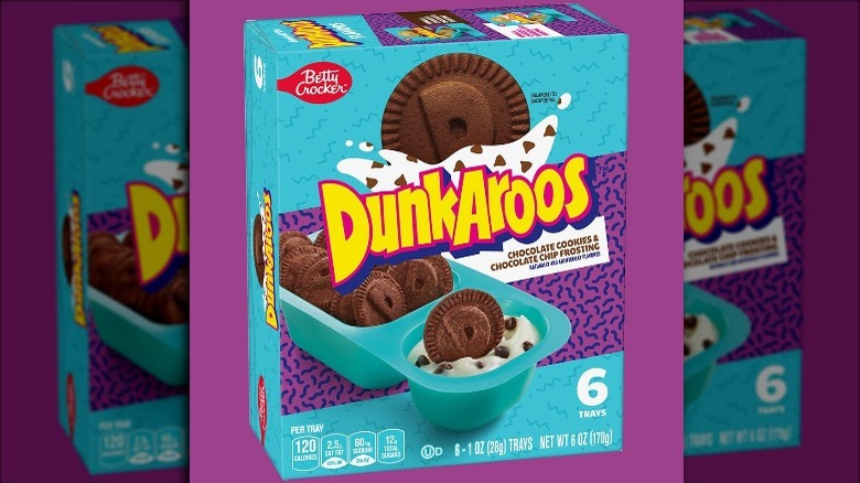 Dunkaroos chocolate cookies with frosting