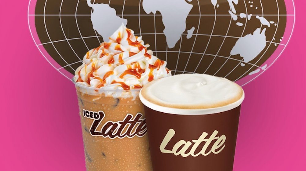 Dunkin' Donuts' caramel swirl latte