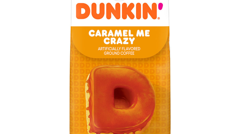 dunkin caramel coffee bag