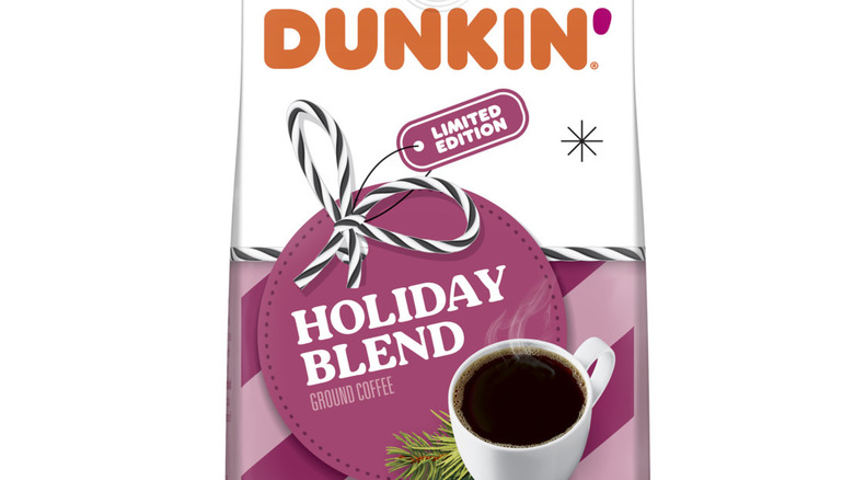 dunkin holiday blend coffee bag