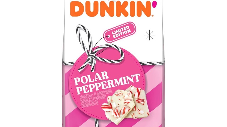 dunkin polar peppermint coffee bag