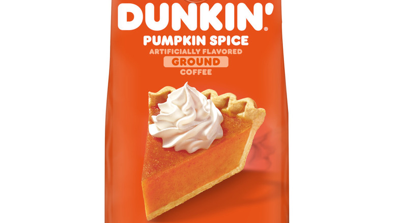 dunkin pumpkin spice coffee bag