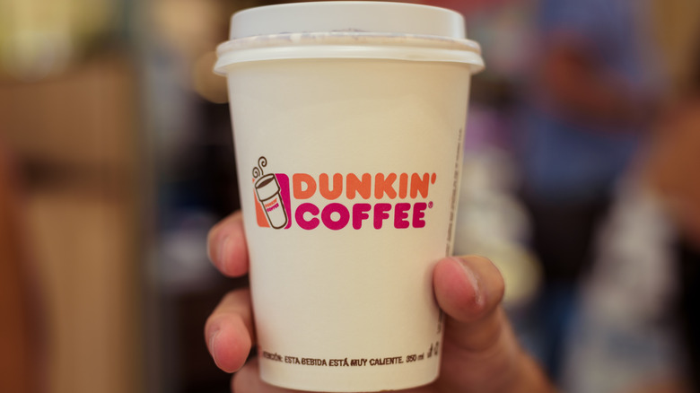 Dunkin' Coffee takeout cup