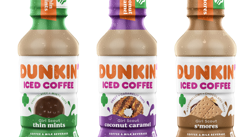 Dunkin' iced coffees