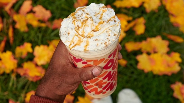 Dunkin' drink drizzled with pumpkin 