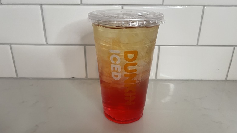 ombre yellow and red drink