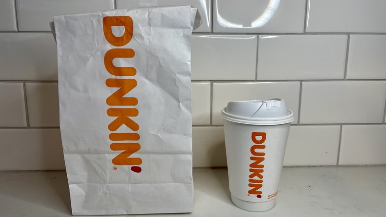 Dunkin' bag and cup