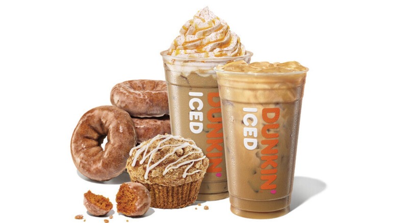 Dunkin' pumpkin fall items