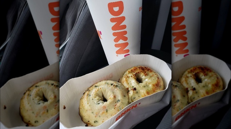 Dunkin' Coffee and Omelet Bites