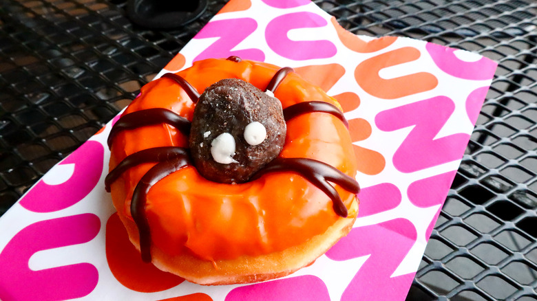 Halloween spider donut from Dunkin'