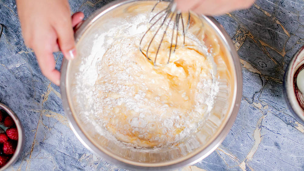 whisking batter