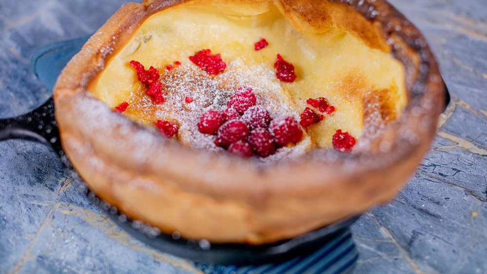 Dutch baby in skillet