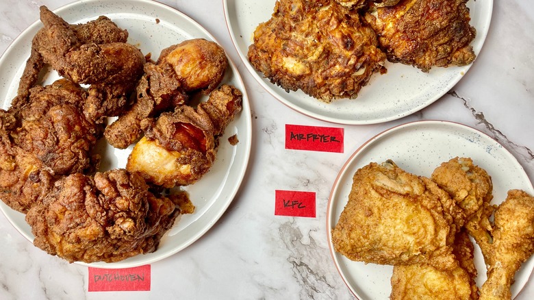 fried chicken compared to KFC