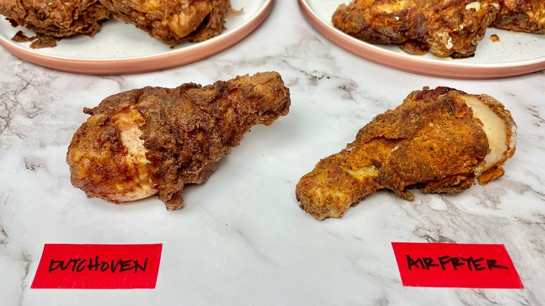 fried chicken cooked two ways