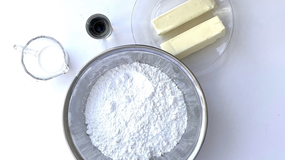 ingredients for buttercream icing