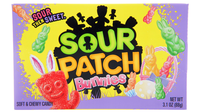 box of Sour Patch bunnies candy