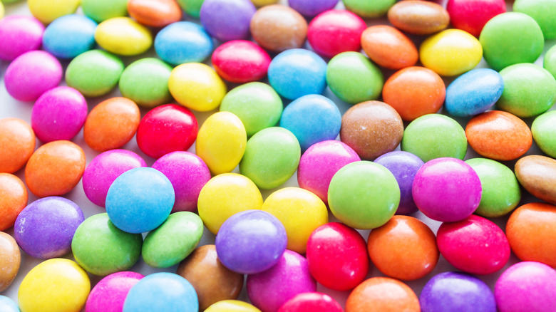 Close-up of colorful jellybeans