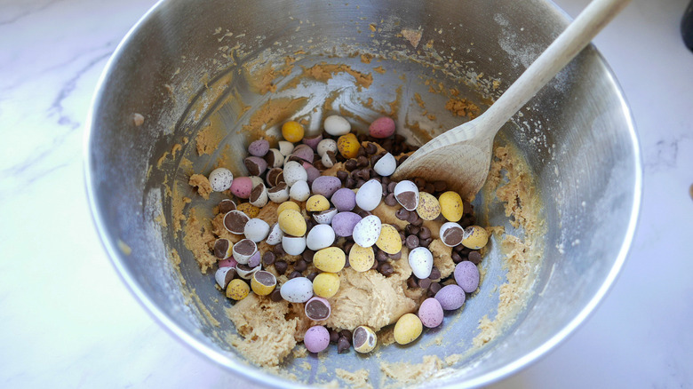 easter egg cookie batter 