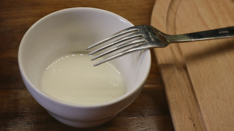 small bowl of cornstarch slurry