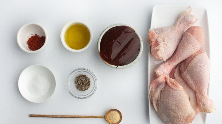 ingredients for BBQ chicken