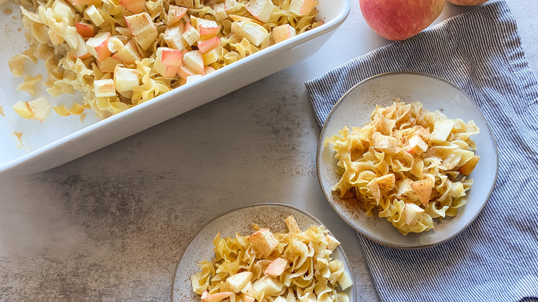 kugel in baking dish