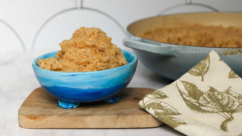 Easy Baked Risotto in bowl 