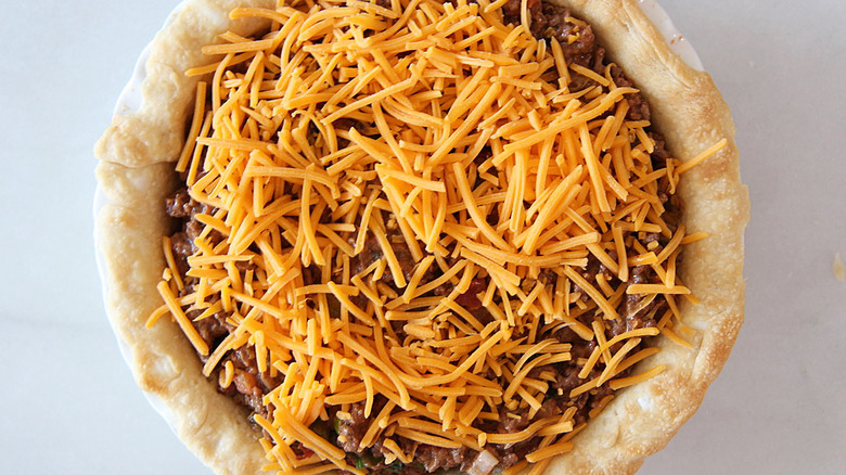 assembled taco pie