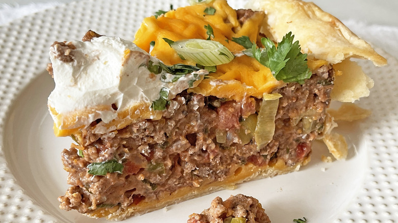 slice of taco pie