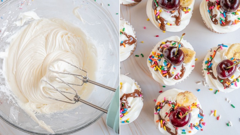 frosting for banana split cupcakes