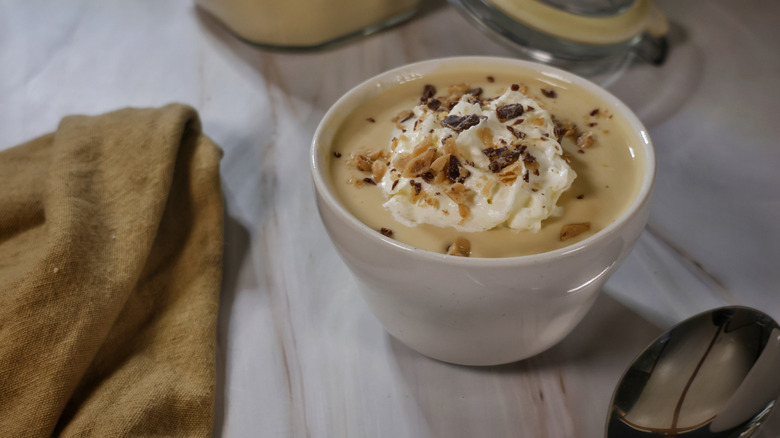 boozy butterscotch pudding