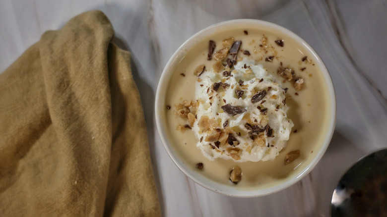 boozy butterscotch pudding