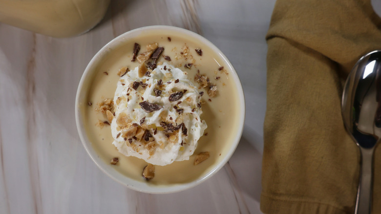 boozy butterscotch pudding