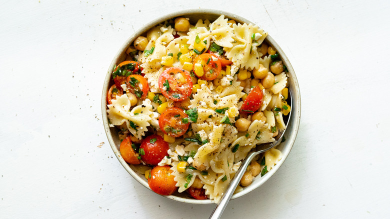 bow tie pasta in bowl