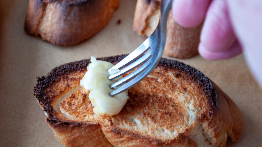 garlic on Bruschetta