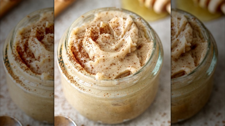 Jar of cinnamon butter