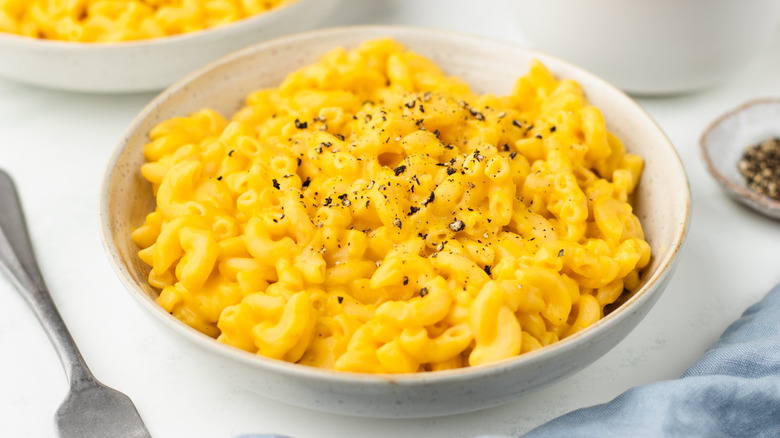 bowl of butternut squash mac and cheese