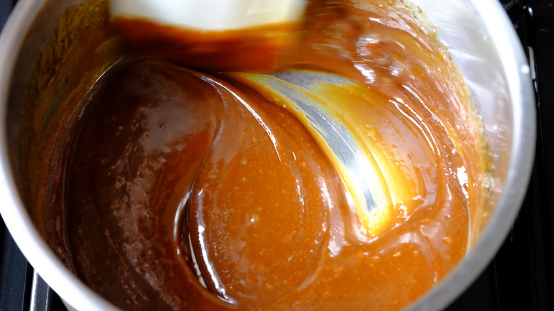 caramel with butter mixed in for smoothness