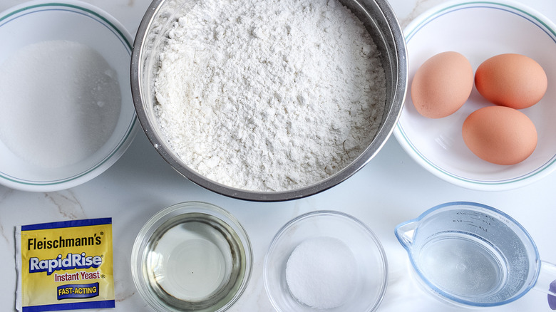 ingredients for challah bread